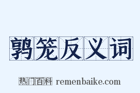 鹑笼反义词是什么意思的图片